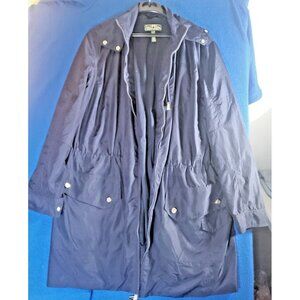 LRL Lauren Active Ralph Lauren Women's Jacket Hoodie Long Trench Coat Size 1X/XG